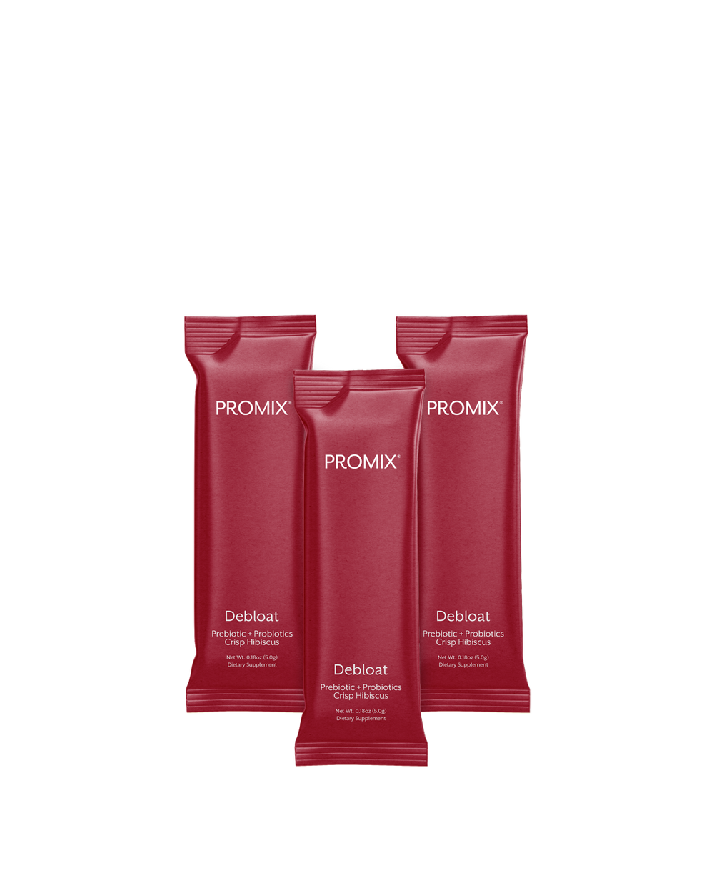 Crisp Hibiscus Debloat: Prebiotic + Probiotic, 30 Single Sticks