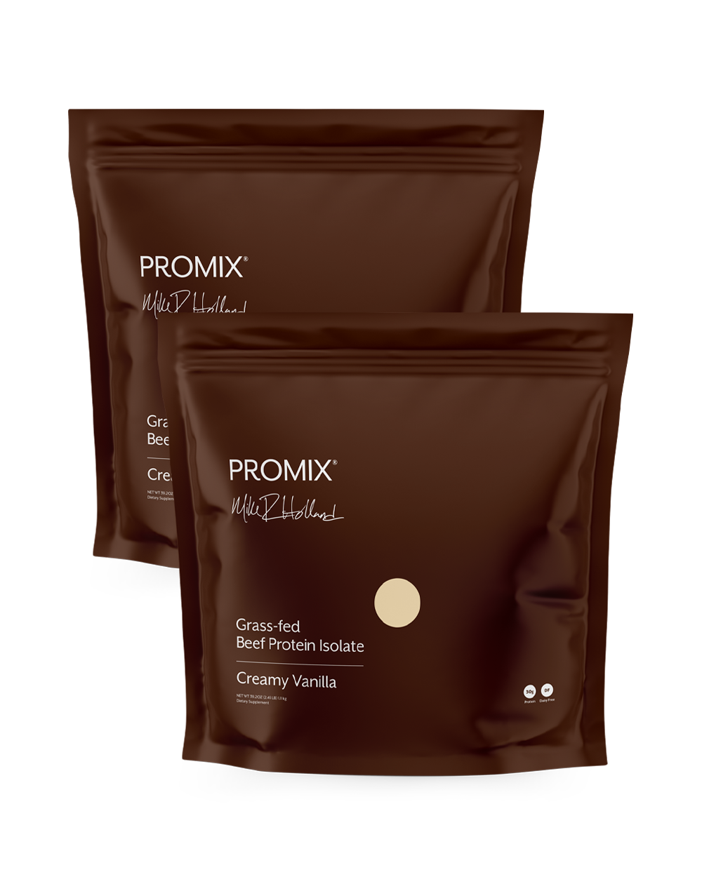 Creamy Vanilla Grass-fed Beef Protein Isolate, 2 Bags