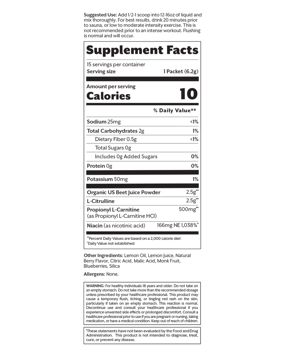 Detox Flush Berry Beets, 15 Single Sticks