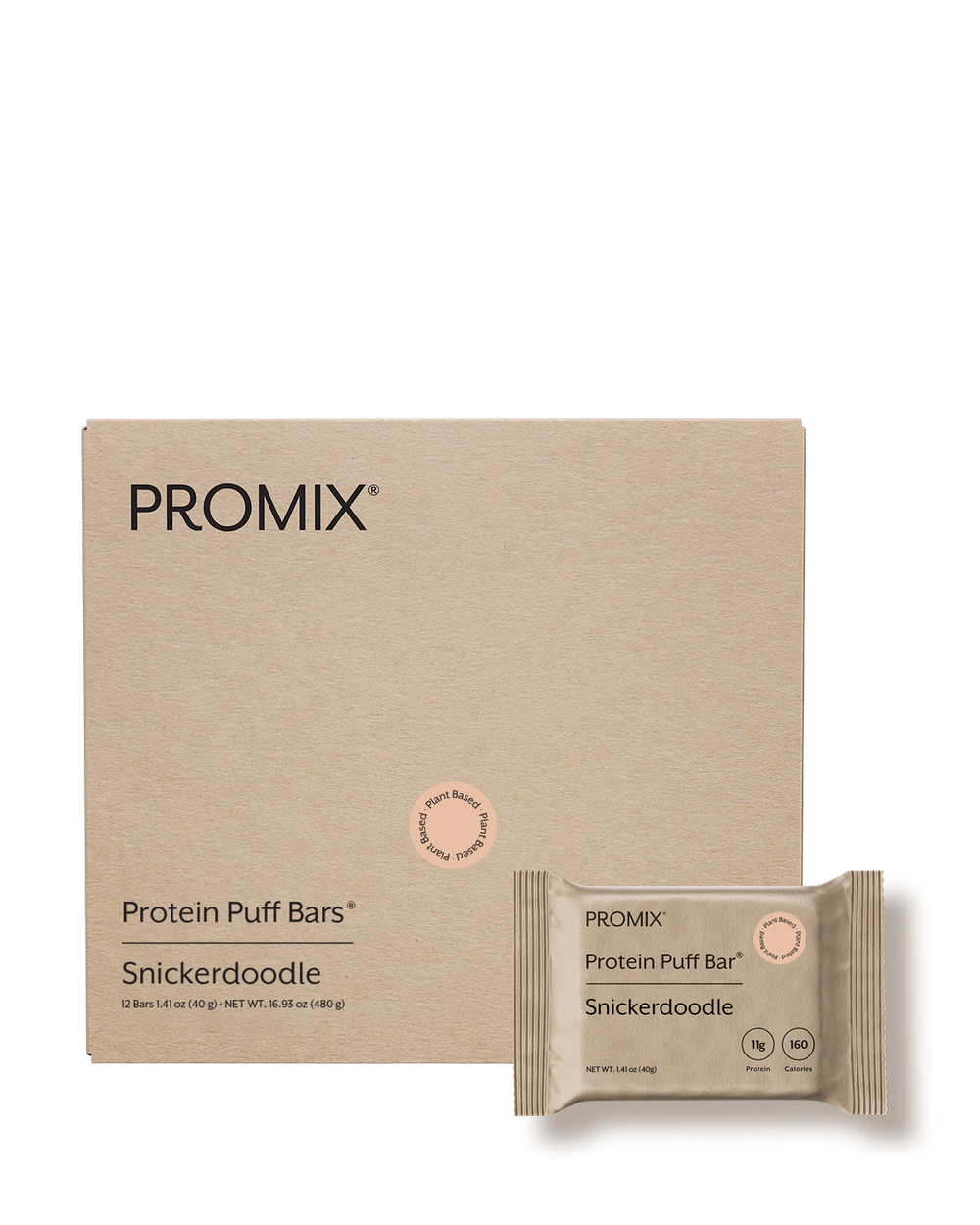 Snickerdoodle Plant Protein Puff Bars