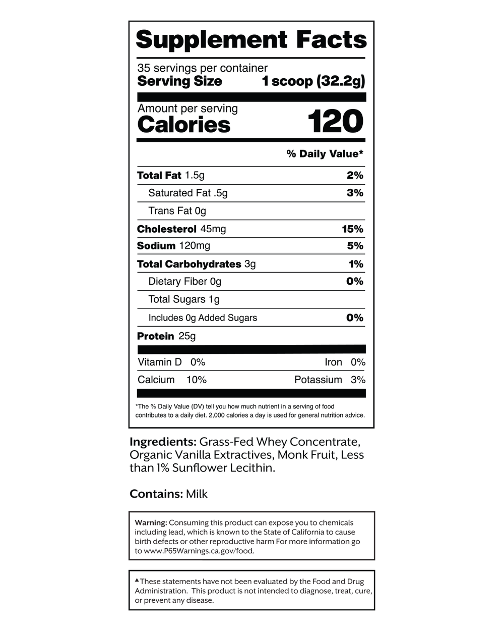 Barry's Protein, Whey Protein / Vanilla