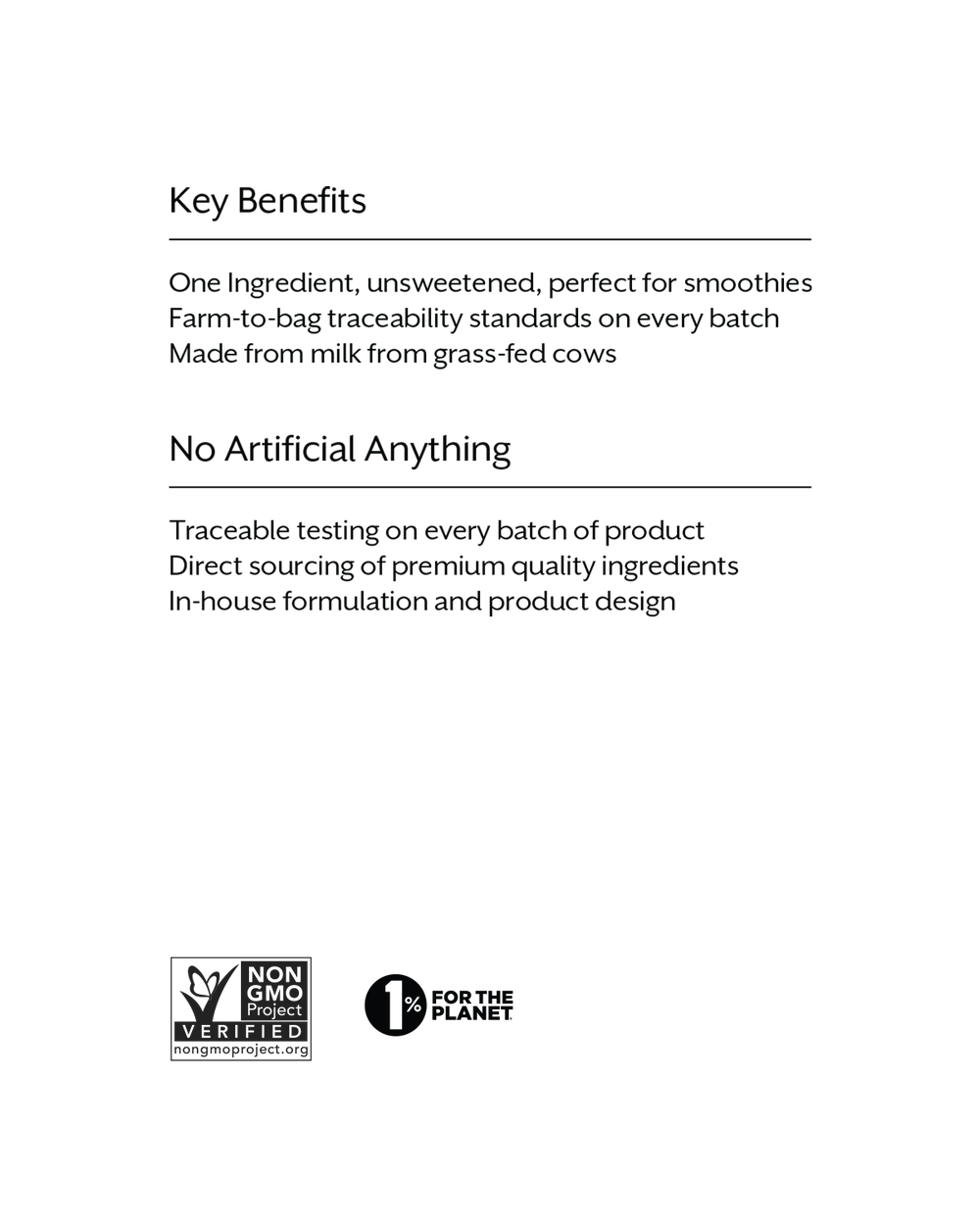 One Ingredient Whey Protein Powder