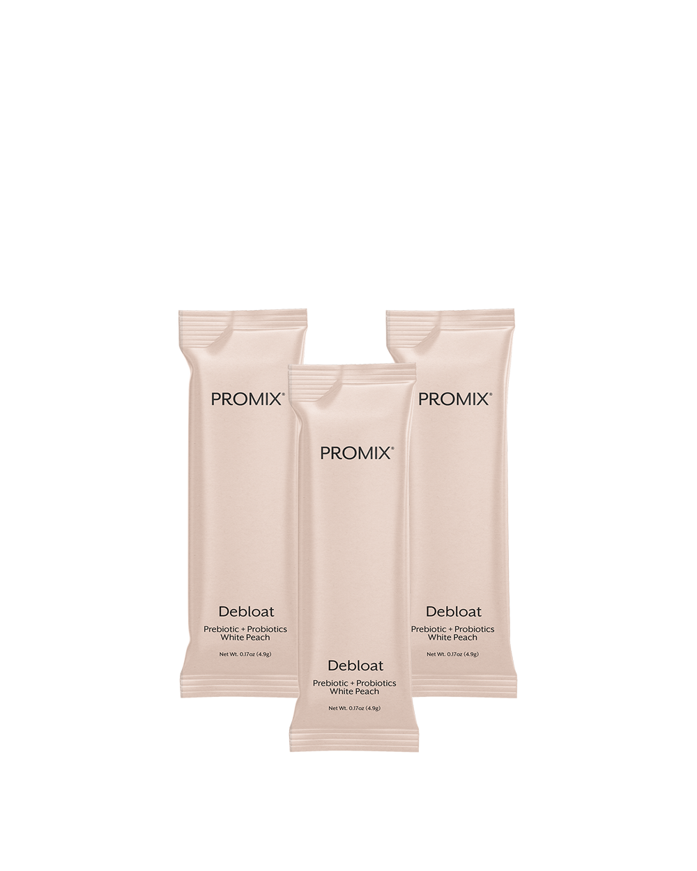 White Peach Debloat: Prebiotic + Probiotic, 30 Single Sticks