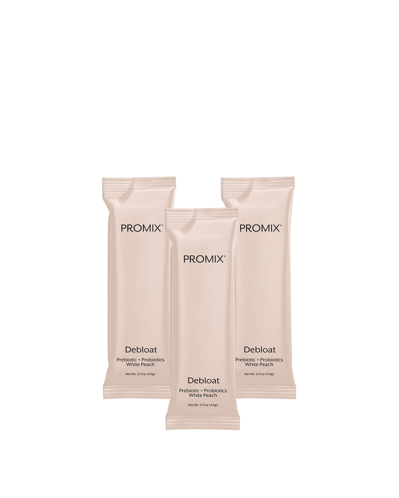 White Peach Debloat: Prebiotic + Probiotic | Promix Nutrition®