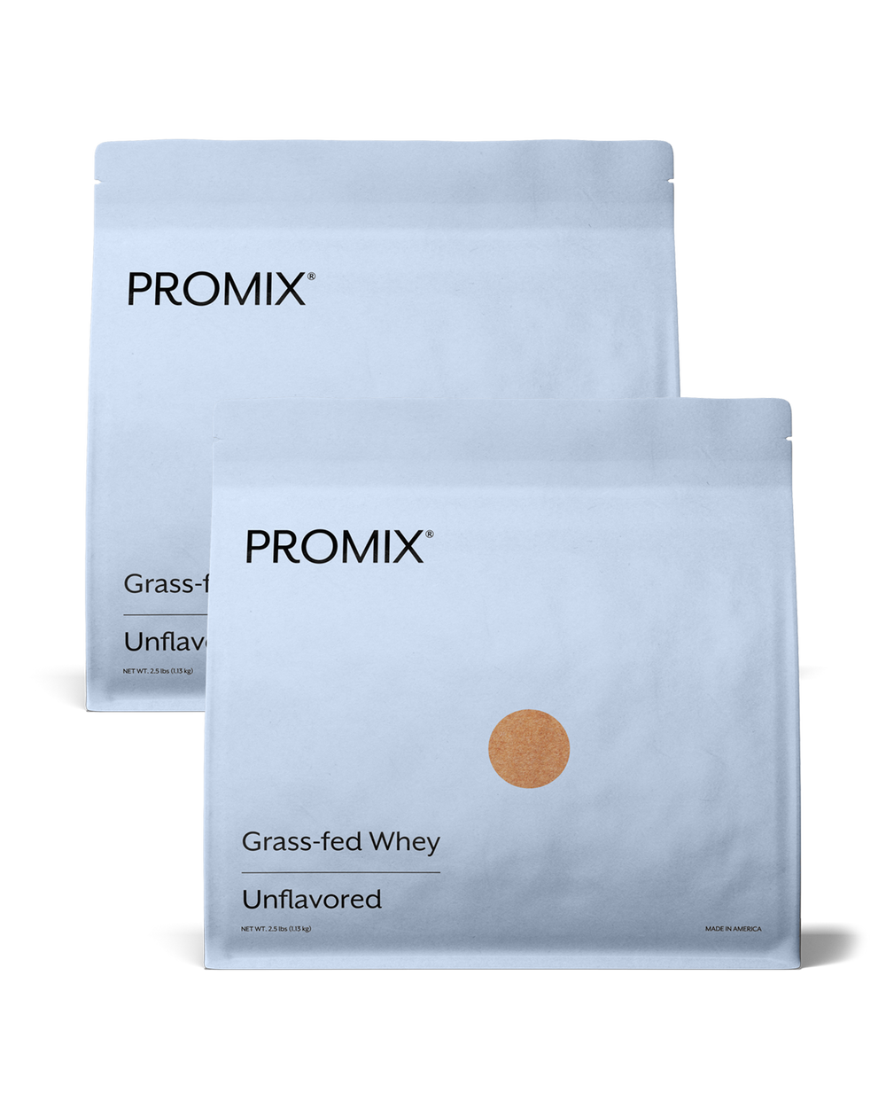Unflavored Whey Protein Powder, 2 Bags