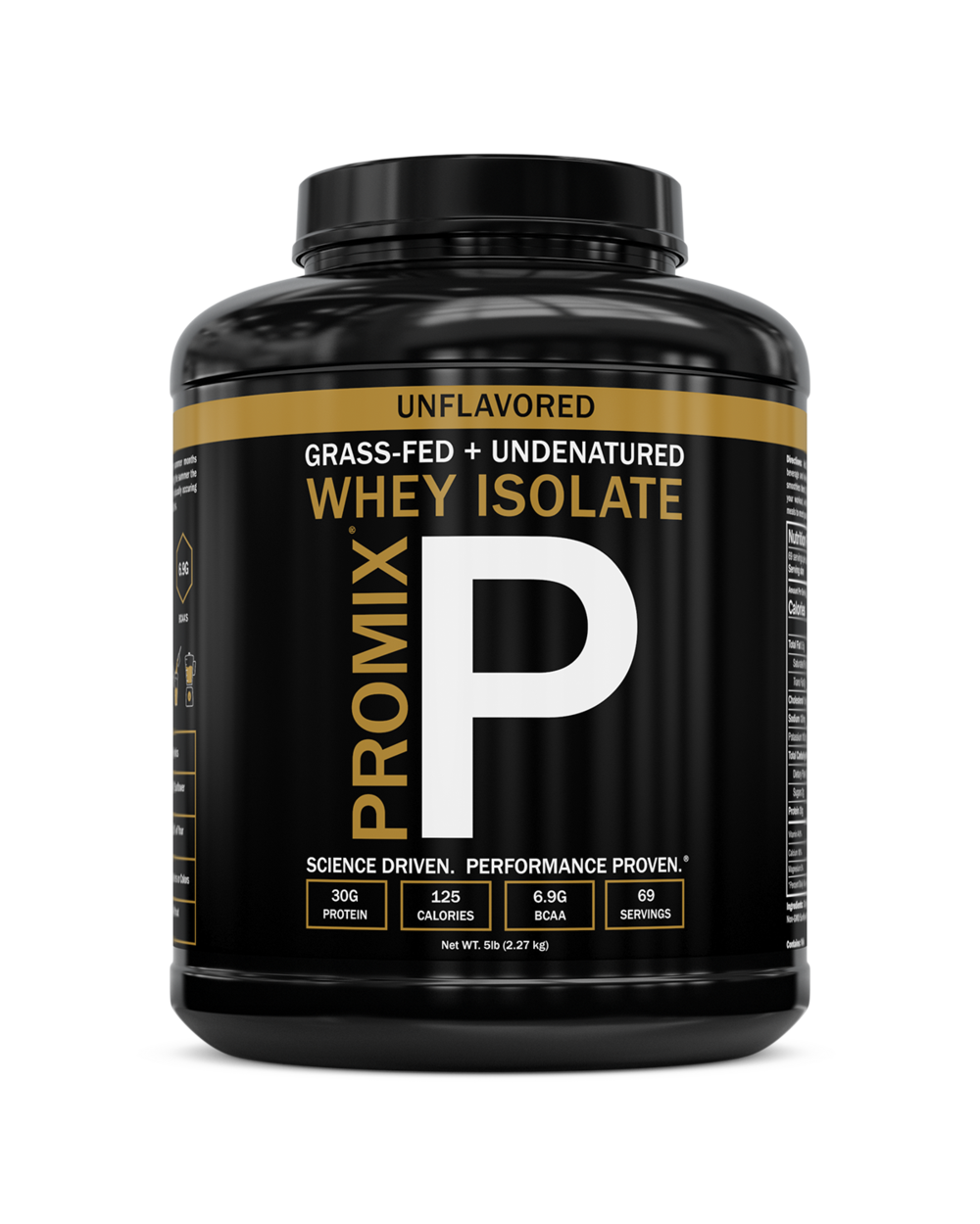 Unflavored Whey Protein Isolate Powder, Size: 5 LB