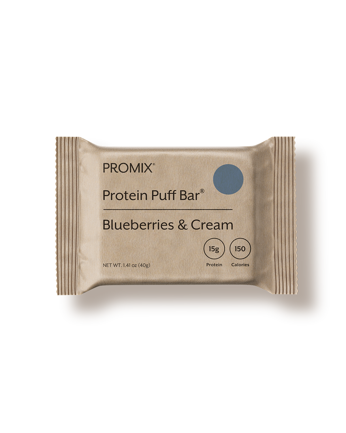 Blueberries & Cream Protein Puff Bars, Size: 12 bars