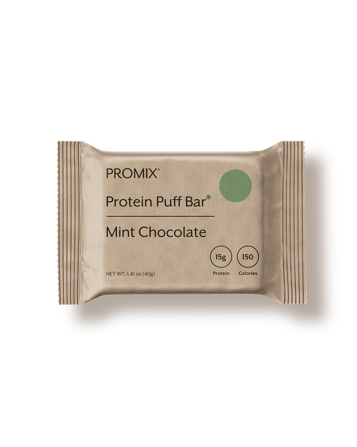 Mint Chocolate Protein Puff Bars, Size: 12 bars