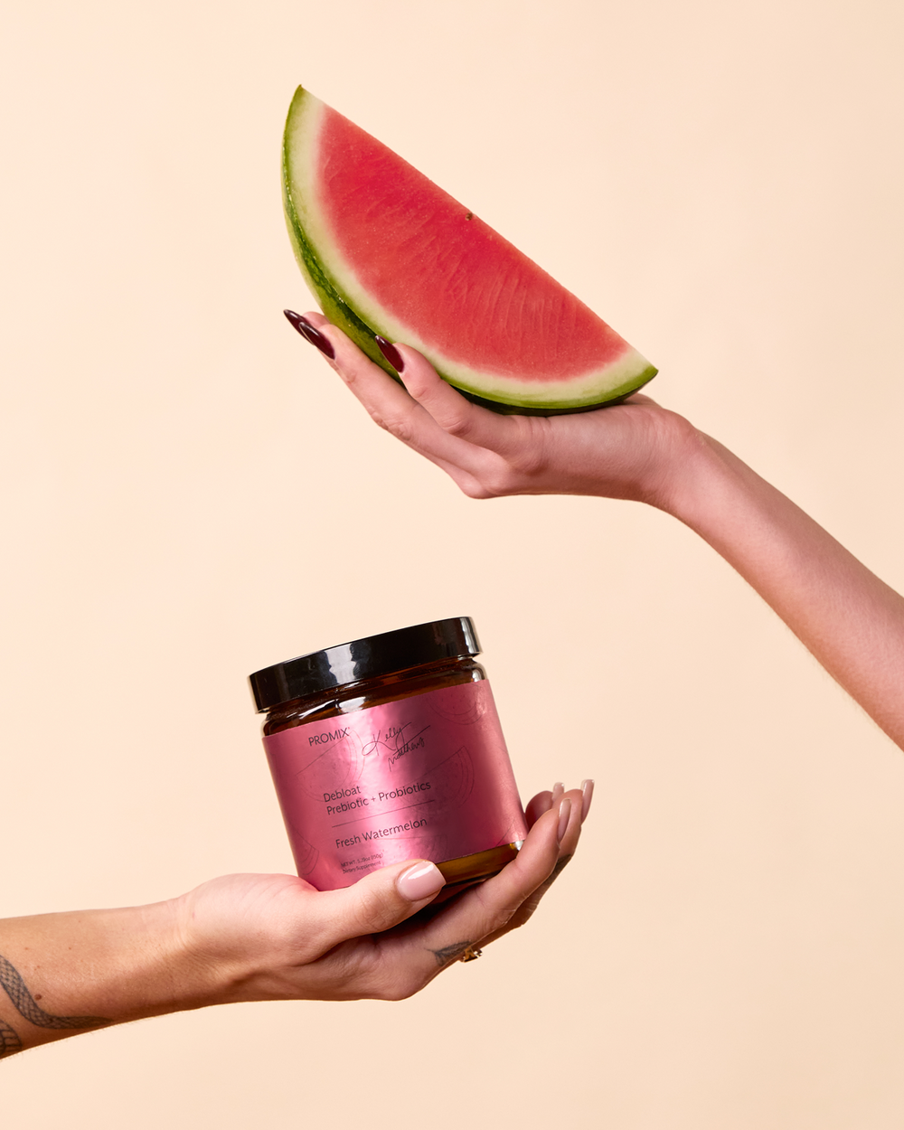 Fresh Watermelon Debloat: Prebiotic + Probiotic, 30 Serving Jar