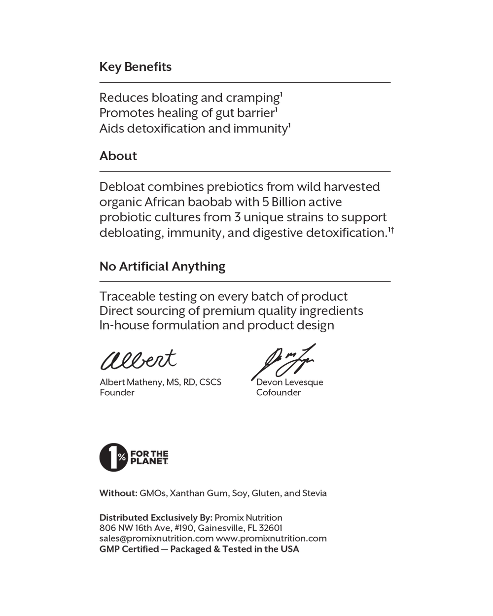 Unflavored Debloat: Prebiotic + Probiotic, 30 Single Sticks