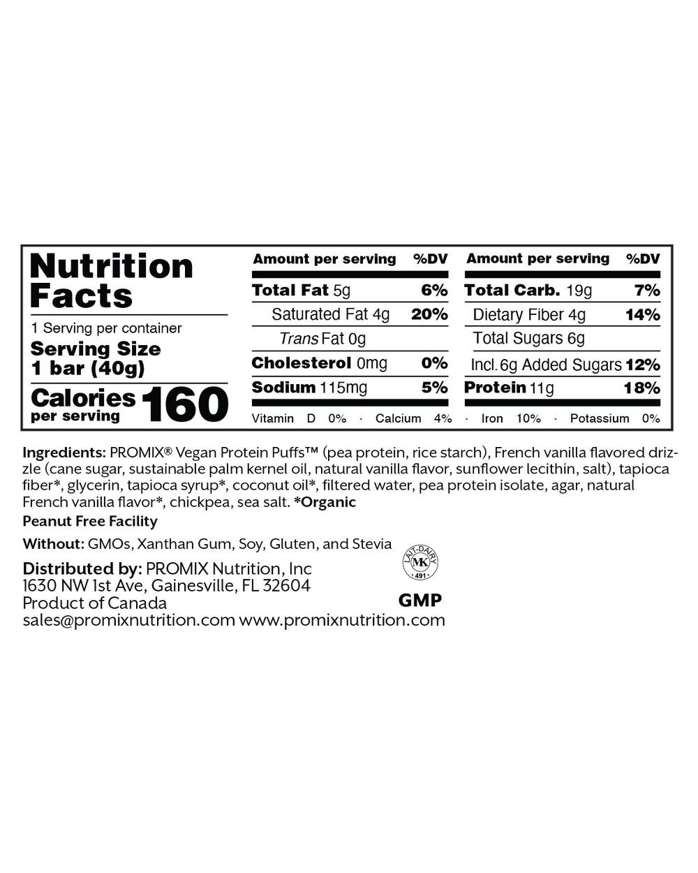 Vanilla Plant Protein Puff Bars