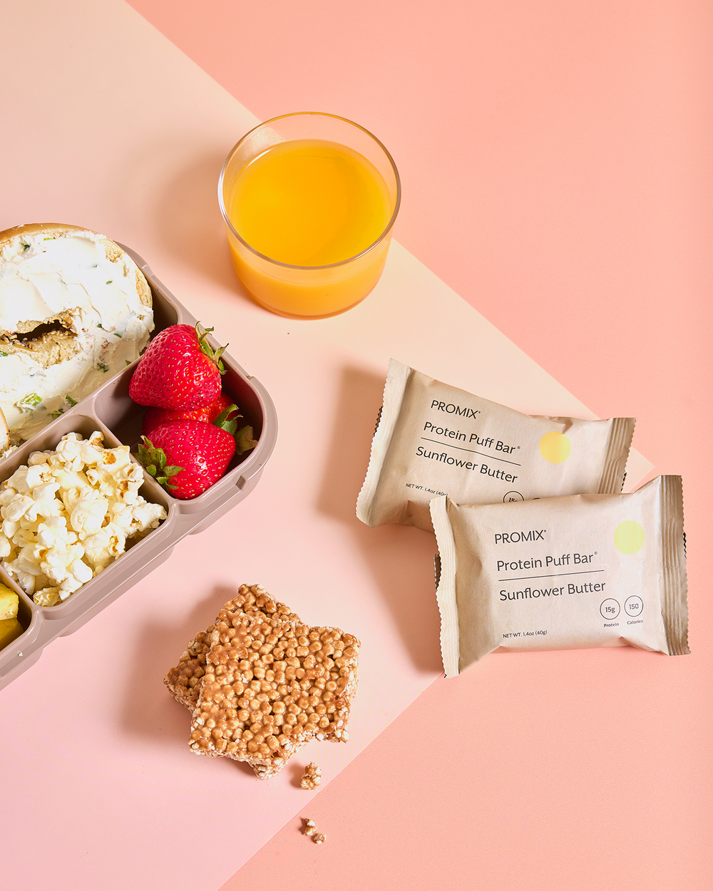 Sunflower Butter Protein Puff Bars