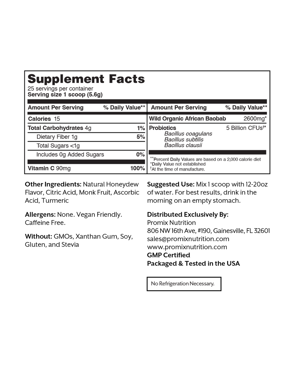 Summer Honeydew Debloat: Prebiotic + Probiotic, 25 Serving Jar