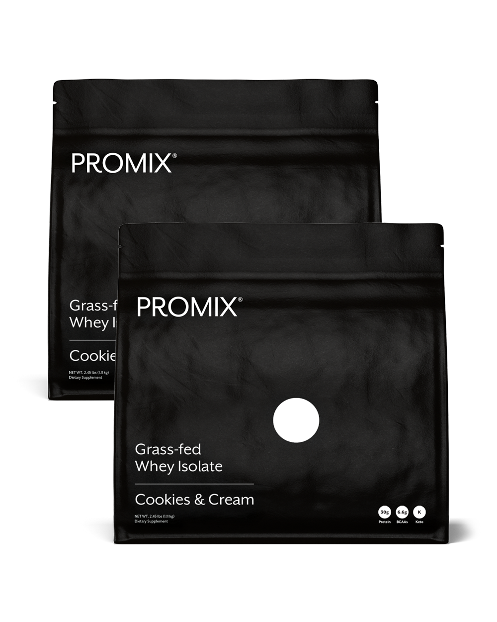 Cookies and Cream Whey Protein Isolate Powder, 2 Bags