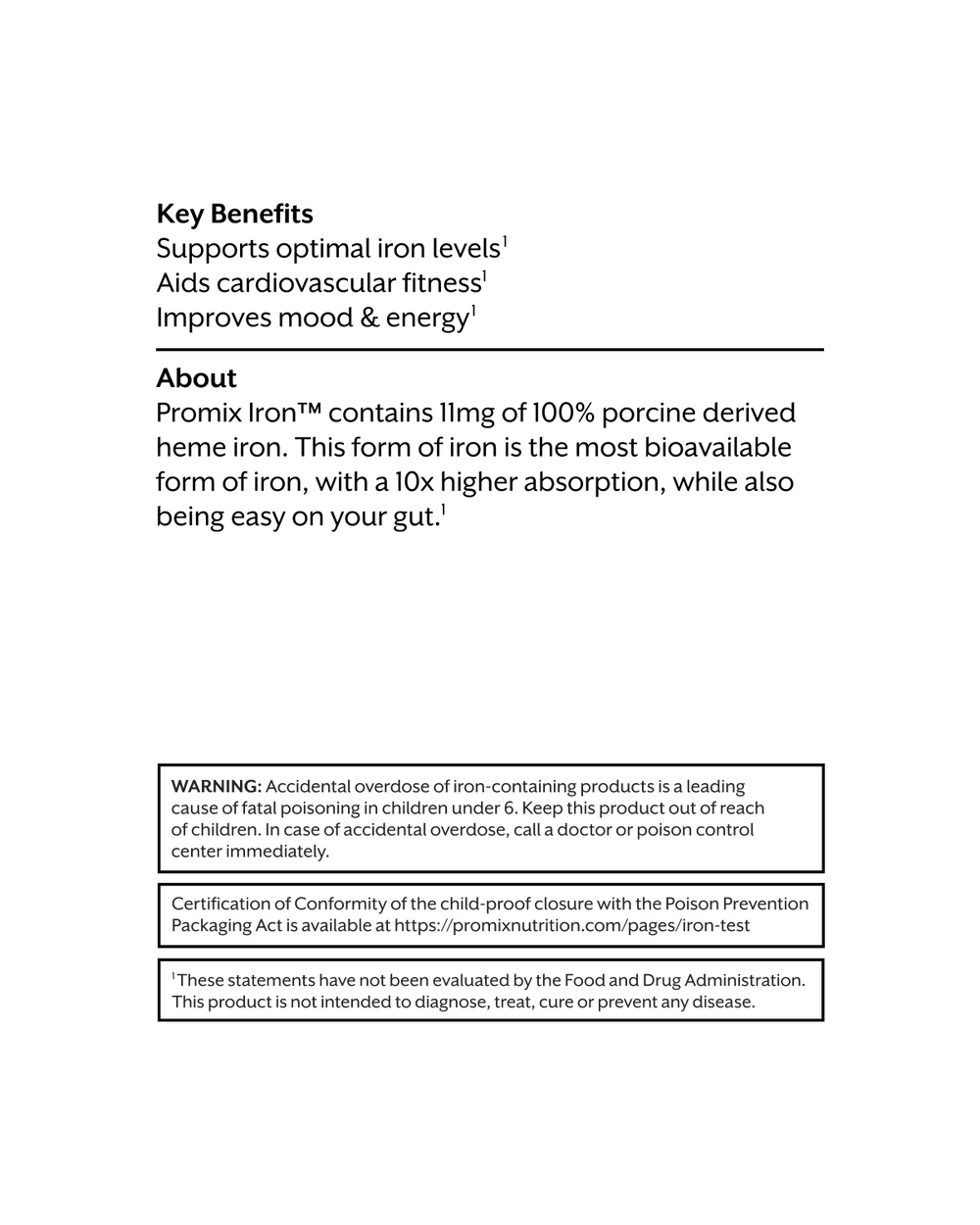 Iron (Heme Iron Polypeptide)