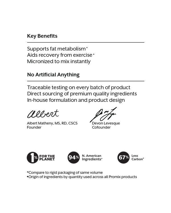 L-Carnitine | Promix Nutrition L-Carnitine | Promix Nutrition